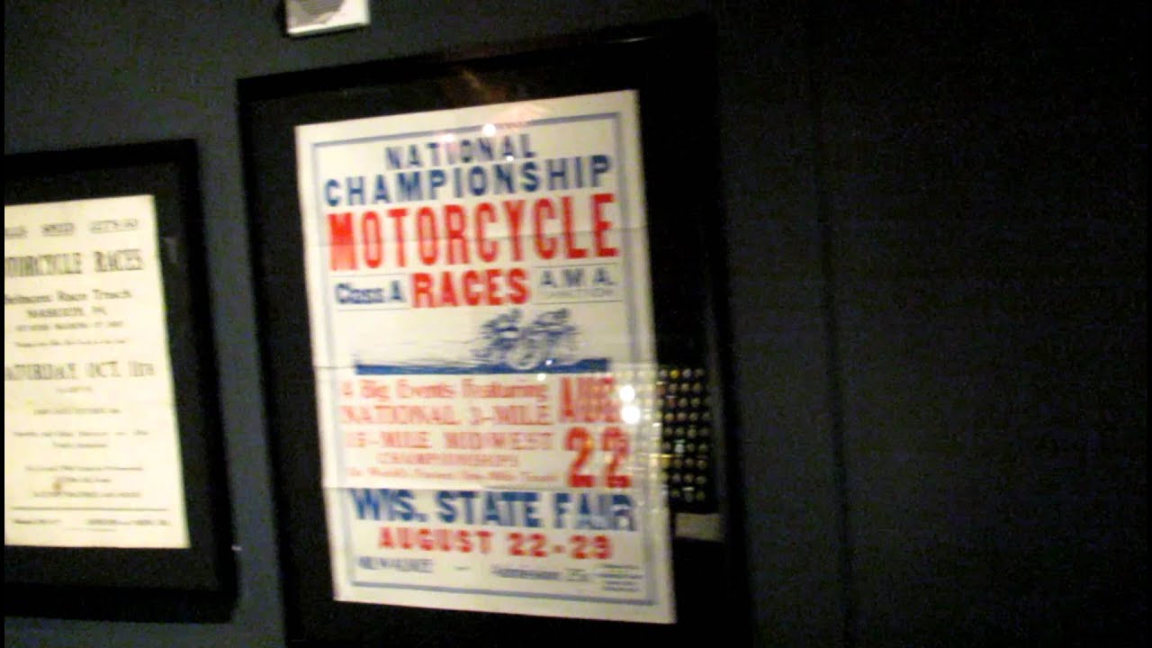 Harley-Davidson Museum Racing Memorabilia Display