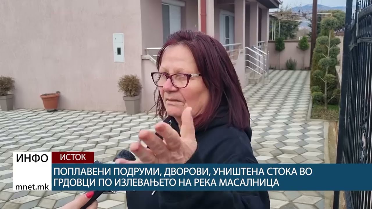 Поплавени подруми, дворови, уништена стока во Грдовци по излевањеето на река Масалница