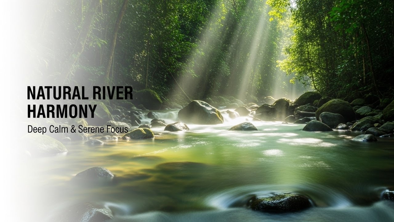 Relaxing Forest Ambience with Gentle Water Flow for Sleep Study Meditation and Inner Peace