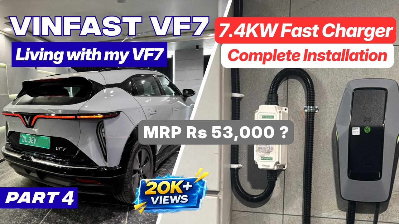 Vinfast VF7 Official 7.4KW Fast Home Charger | Installation & Cost |  Living with my VF7 - Part 4