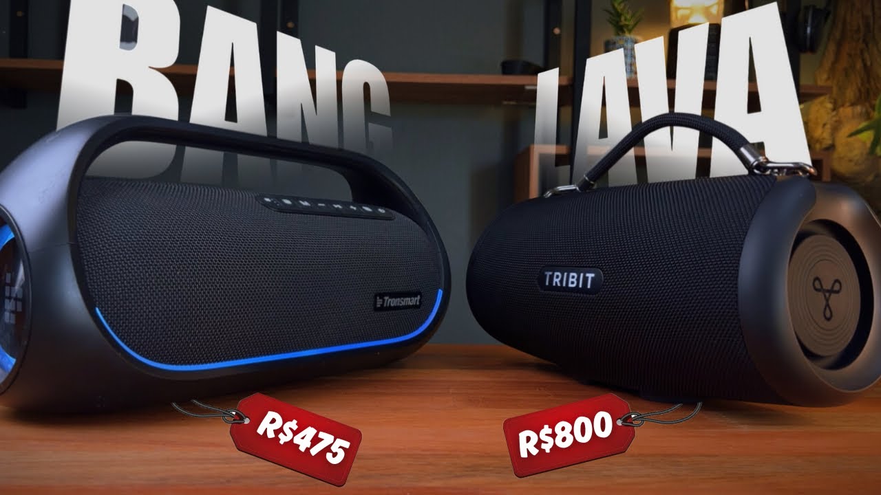 Tronsmart BANG 60W vs Tribit StormBox LAVA 80W: Qual a Vale mais a Pena Comprar? COMPARATIVO