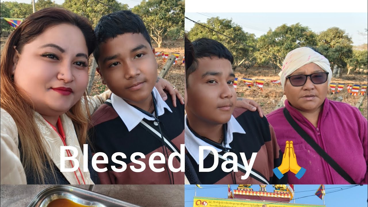 Tenshug in Mundgod 🙏 Blessed day with my family 🙏#dailyvlog #tibetanvloger #subcribemychannel 