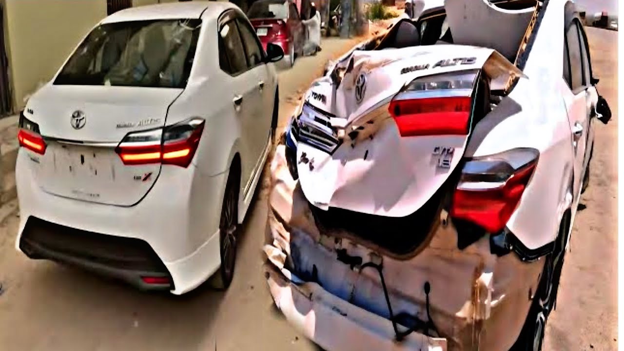 Toyota Corolla Altis Restoration Denting Paint | Accident Car In Low Budget