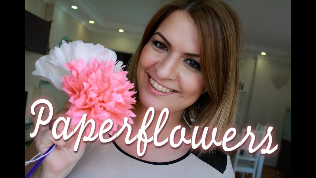 Paperflowers DIY - Blumen aus Papier -super Muttertagsgeschenk