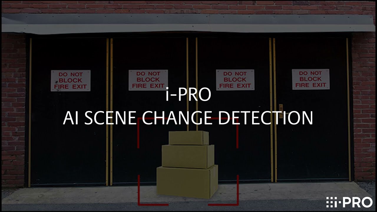 i-PRO's first AI-based analytic application: AI Scene Change Detection