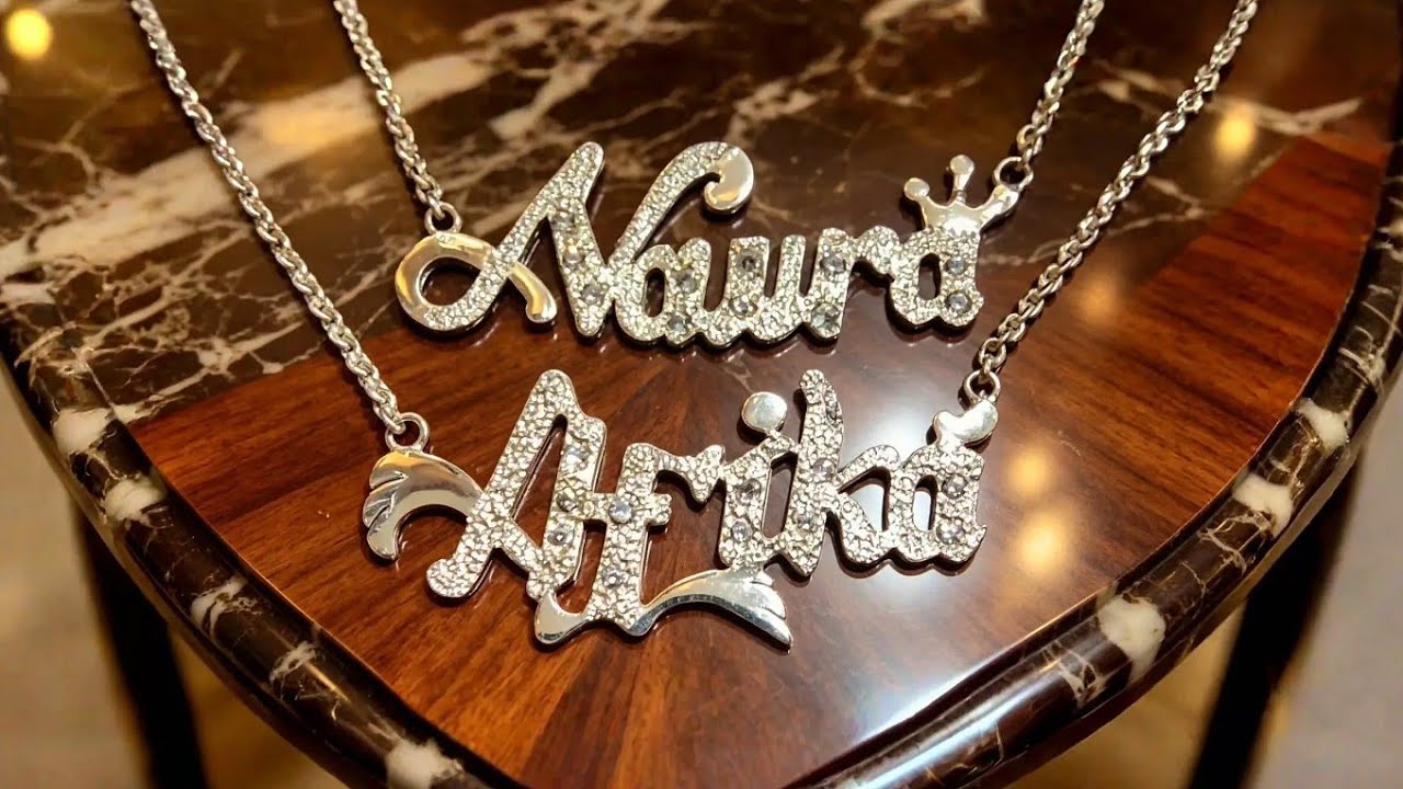 making silver jewellery - custom name neklace - Fik seno