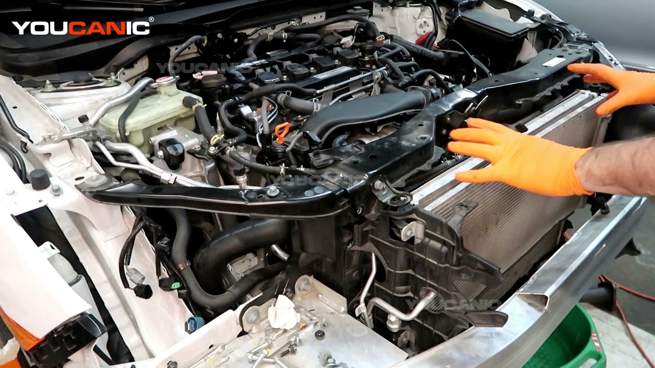 Honda Civic 2016-2021 — замена радиатора