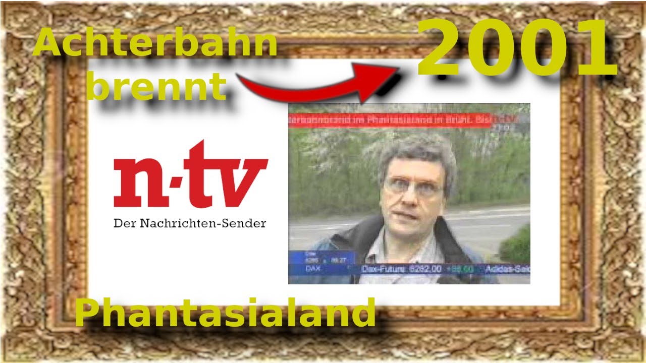 NTV-Nachrichten Feuer im Phantasialand (1. Mai 2001)