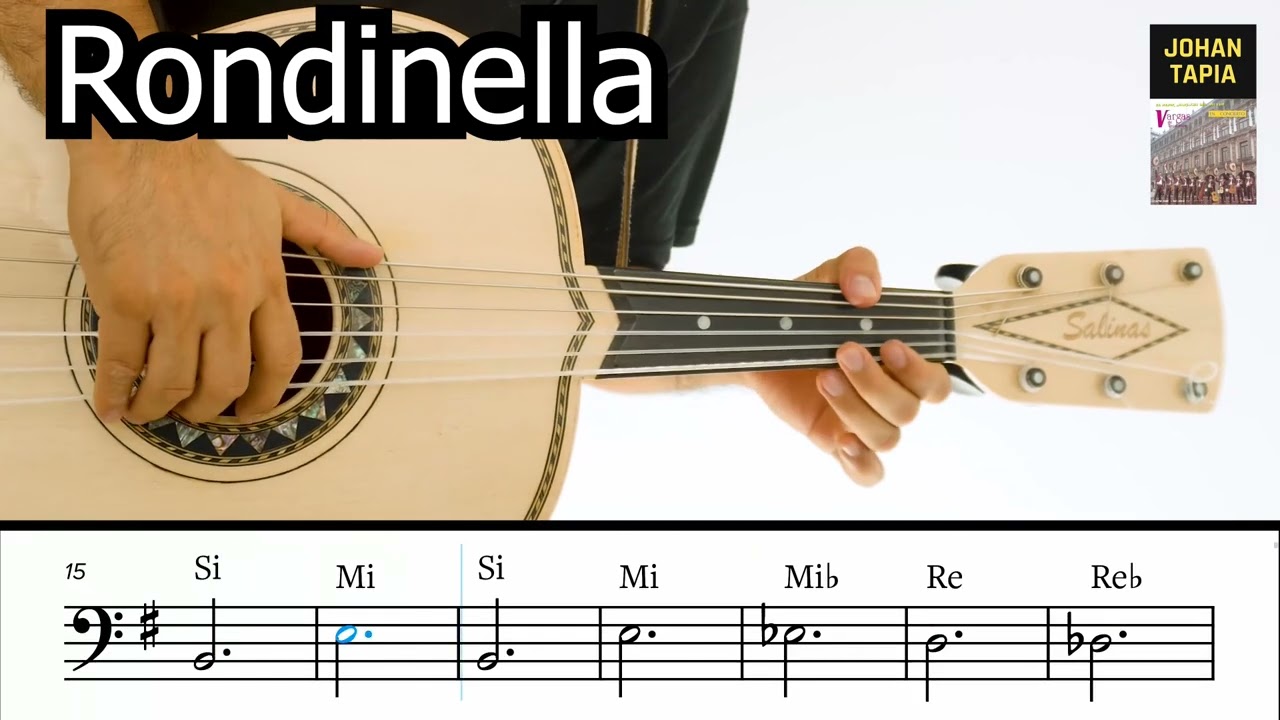 Rondinella Mariachi Vargas de Tecalitl&aacute;n tutorial Guitarron