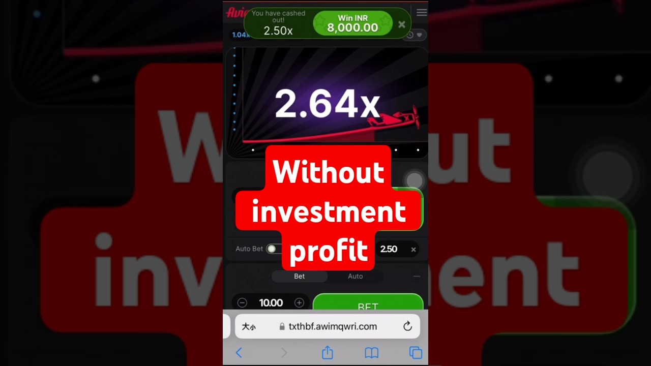 Without investment profit Aviator game money 🤑 💰 profit