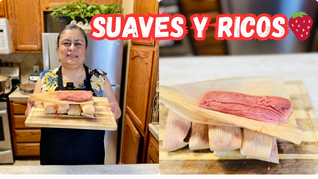 Tamales Dulces De Fresa 🍓 Receta Fácil para Pocas Personas