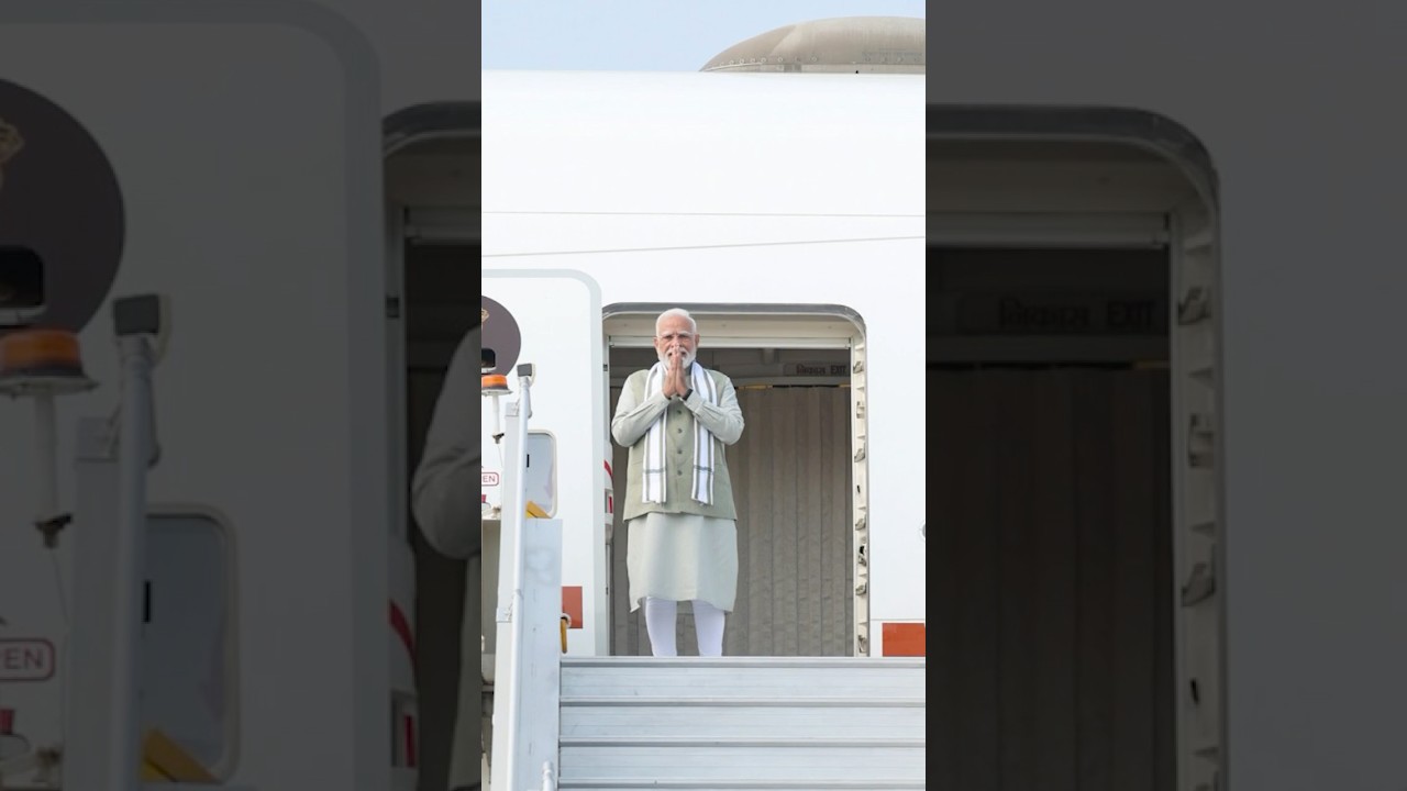 PM Modi emplanes for Jakarta, Indonesia | #shorts