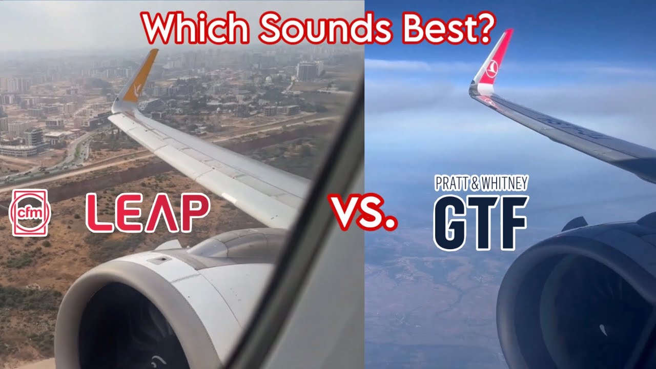 AIRBUS A321NEO ENGINE SOUND COMPARISON! CFM LEAP-1A vs PW1100G | Which Engine Sounds Best?