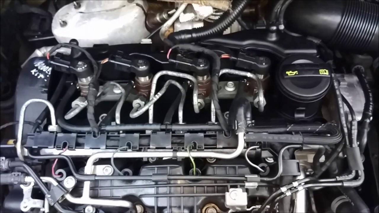 Volkswagen Caddy 1.6TDi течь масла из под форсунок.