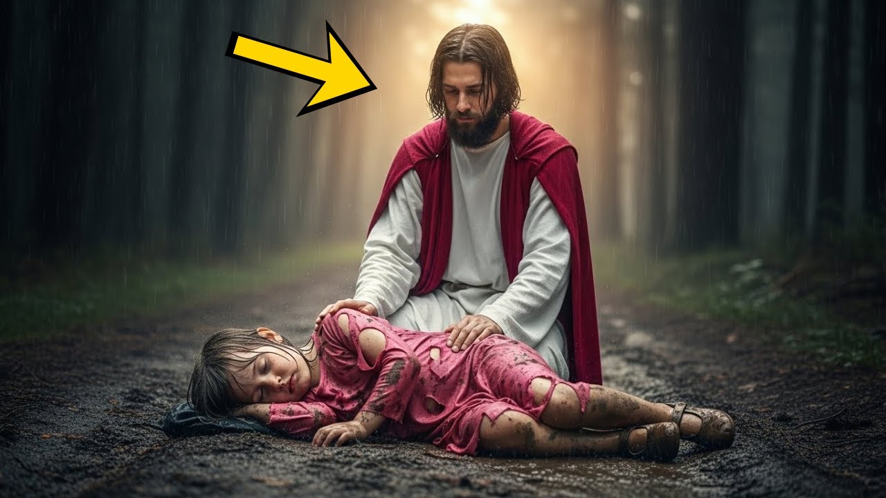 HOMBRE RICO ABANDONÓ A SU HIJA BAJO LA LLUVIA… PERO LO QUE JESÚS HIZO DESPUÉS SORPRENDE