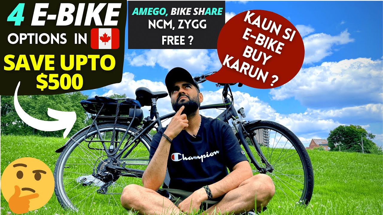 Ebike options in Toronto canada, rental ebike, free bike share toronto, save upto $500