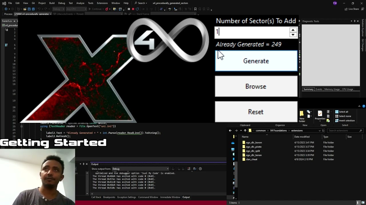 X4 Foundations Infinity Mod | 500 Sectors Mod Demo | Mod Dev Notes