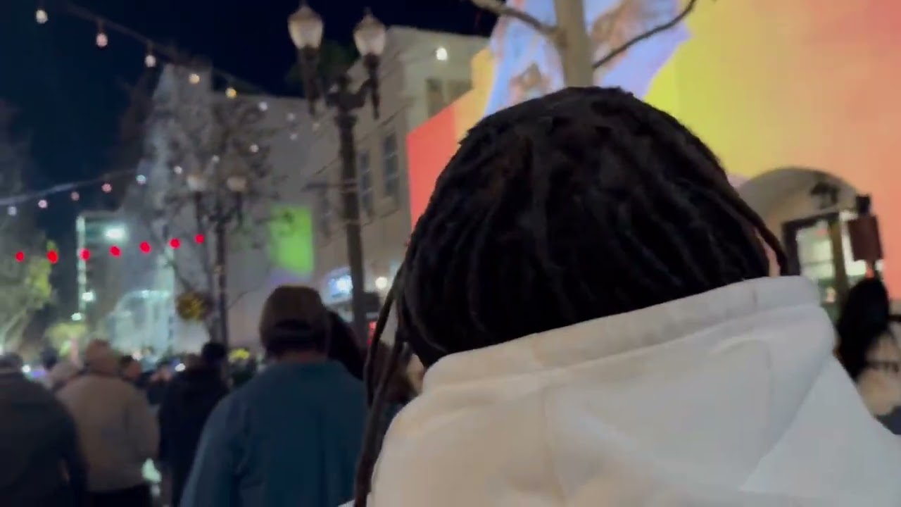 Walking down San Pedro Square on Super Bowl Saturday 2026! #sanpedrosquare in #sanjose #superbowl 