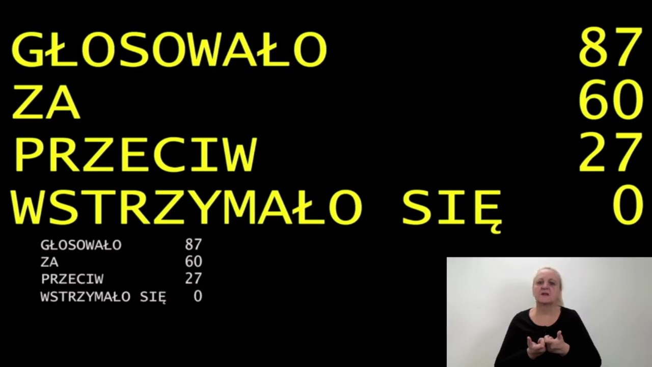 Senat: Program SAFE - głosowanie