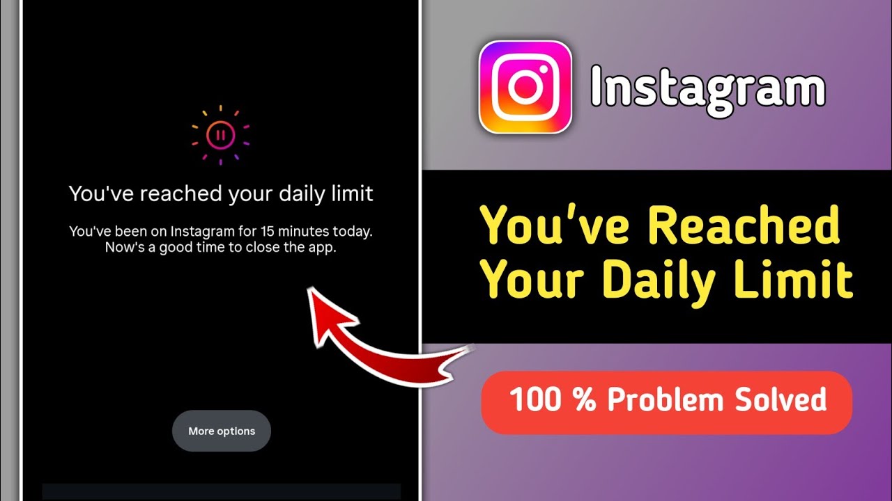 Fix Instagram You've Reached Your Daily Limit Problem | Instagram Daily Limit Problem