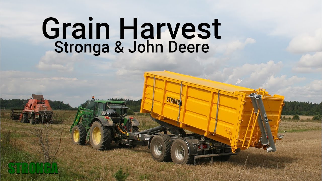 Grain harvest with Stronga HookLoada & John Deere