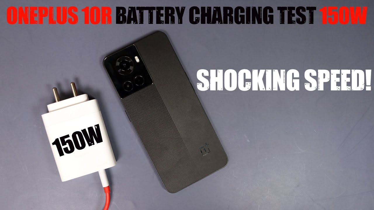 AMAZING! OnePlus 10R 150W SuperVooc Battery Charging Time Test