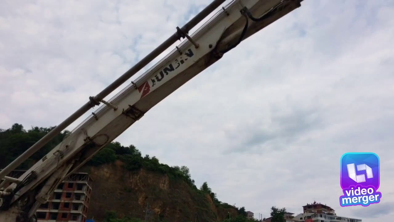 60 Metrelik perde beton dökümü