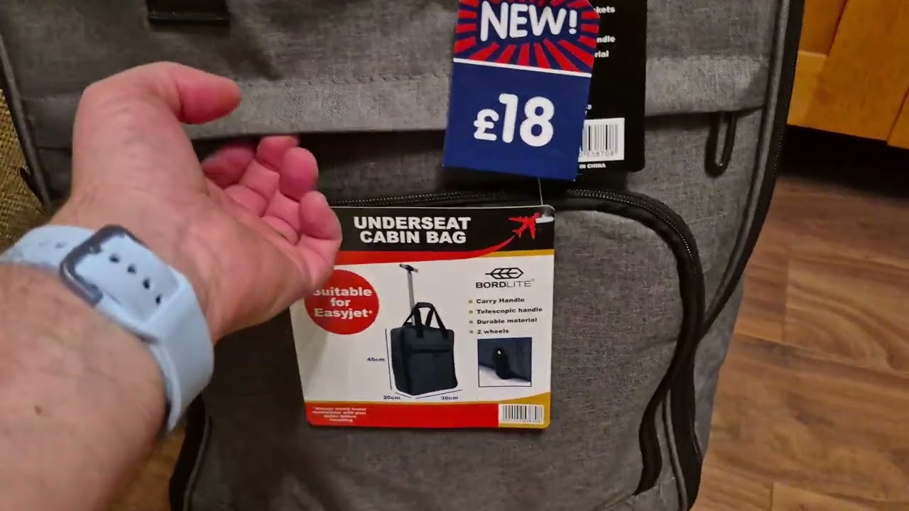 Easyjet hand luggage, a bargain from B&M