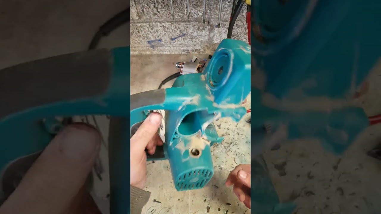 Makita KP0800 planer repair, broken motor housing replaced.