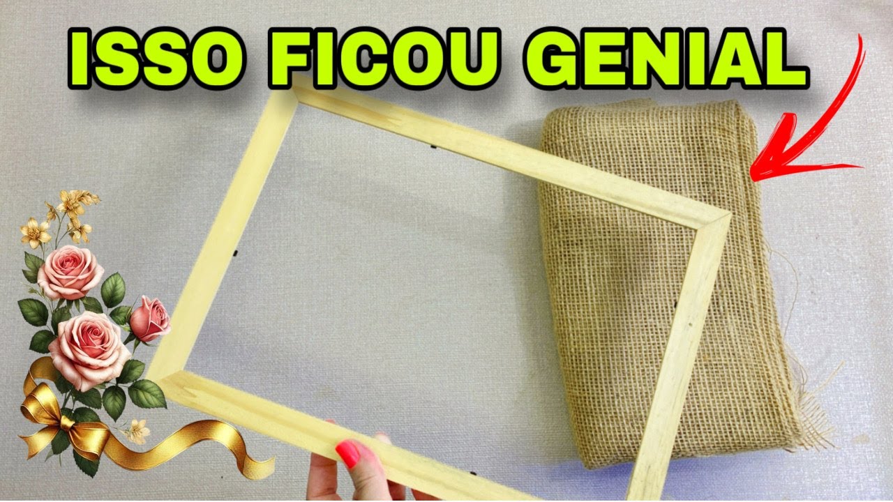 IDEIA CRIATIVA COM PORTA RETRATO E JUTA FICOU INCR&Iacute;VEL FA&Ccedil;A VOC&Ecirc; MESMO #viral #compartilhe #diy