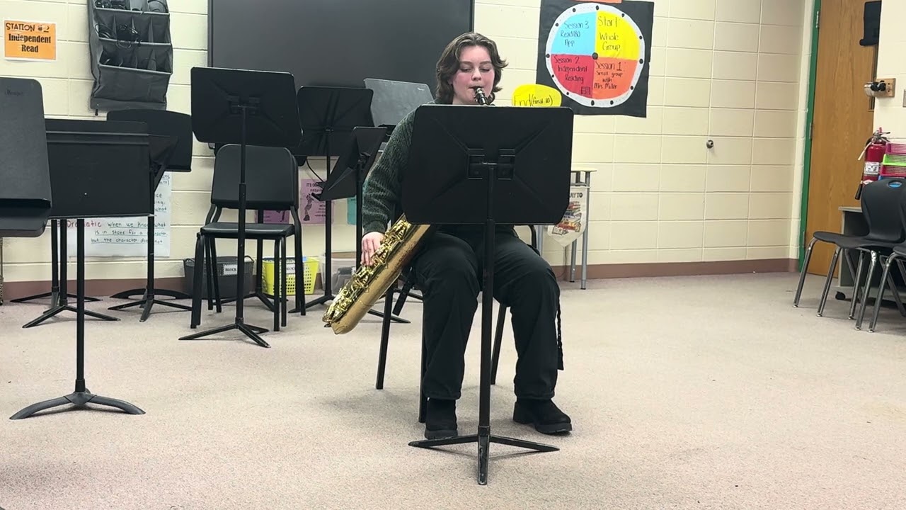 “Rainbow Connection” 8th grade baritone sax solo