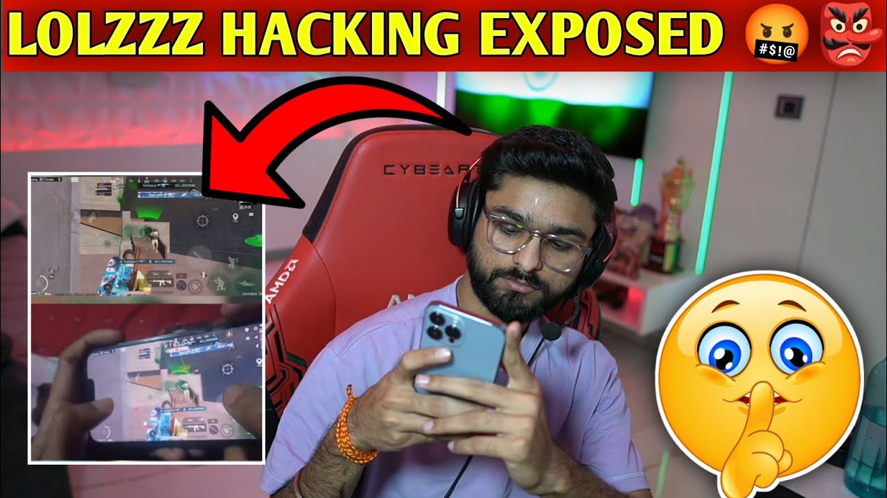 LOLZZZ HACKING EXPOSED 😡 LOLZZZ REACT STREAM 🤔 | GODL LOLZZ REALITY#bgmi