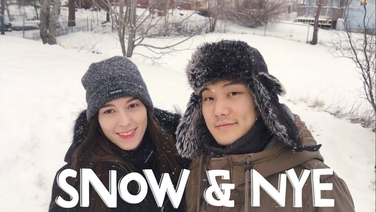 SNOW in Canada & New Year's Eve 국제커플 캐나다에서 맞은 눈과 새해 (자막 CC)