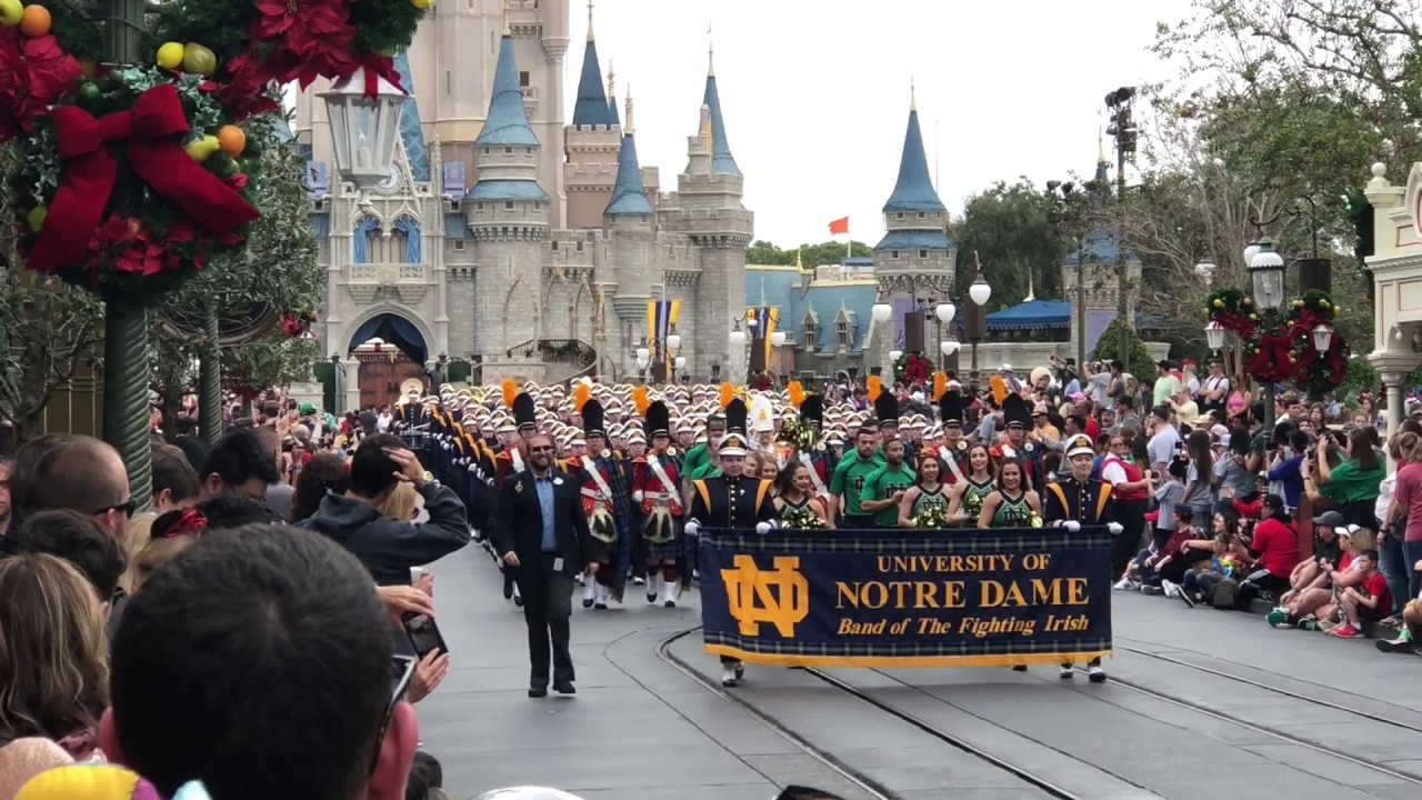Notre Dame Marching Band at Magic Kingdom