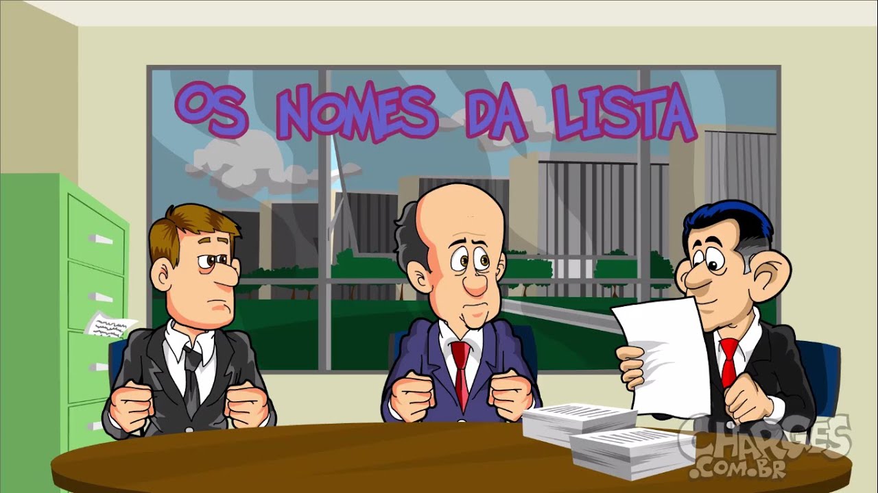 Os nomes da lista