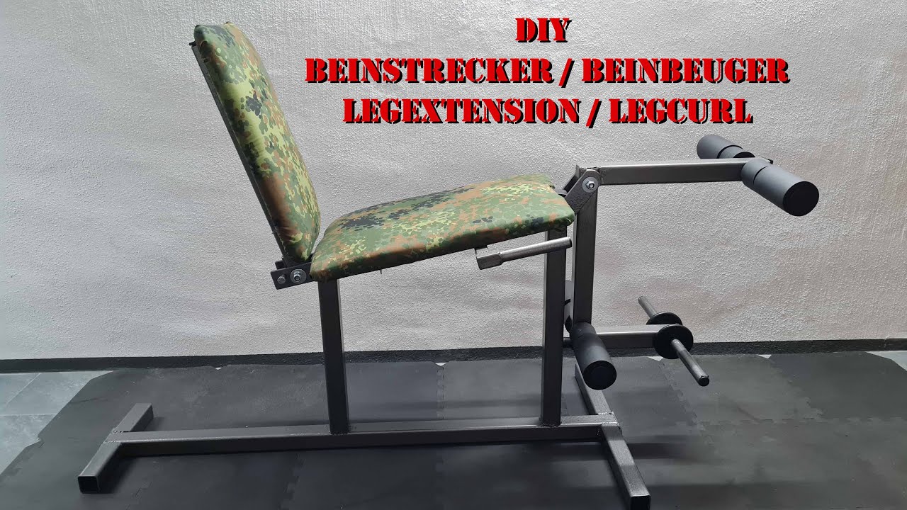 DIY Beinstrecker / Beinbeuger / Legextension / Legcurl - schweißen / welding Homemade für m. Homegym