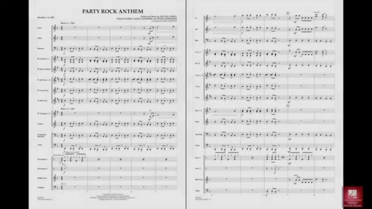 Party Rock Anthem arranged by Paul Murtha