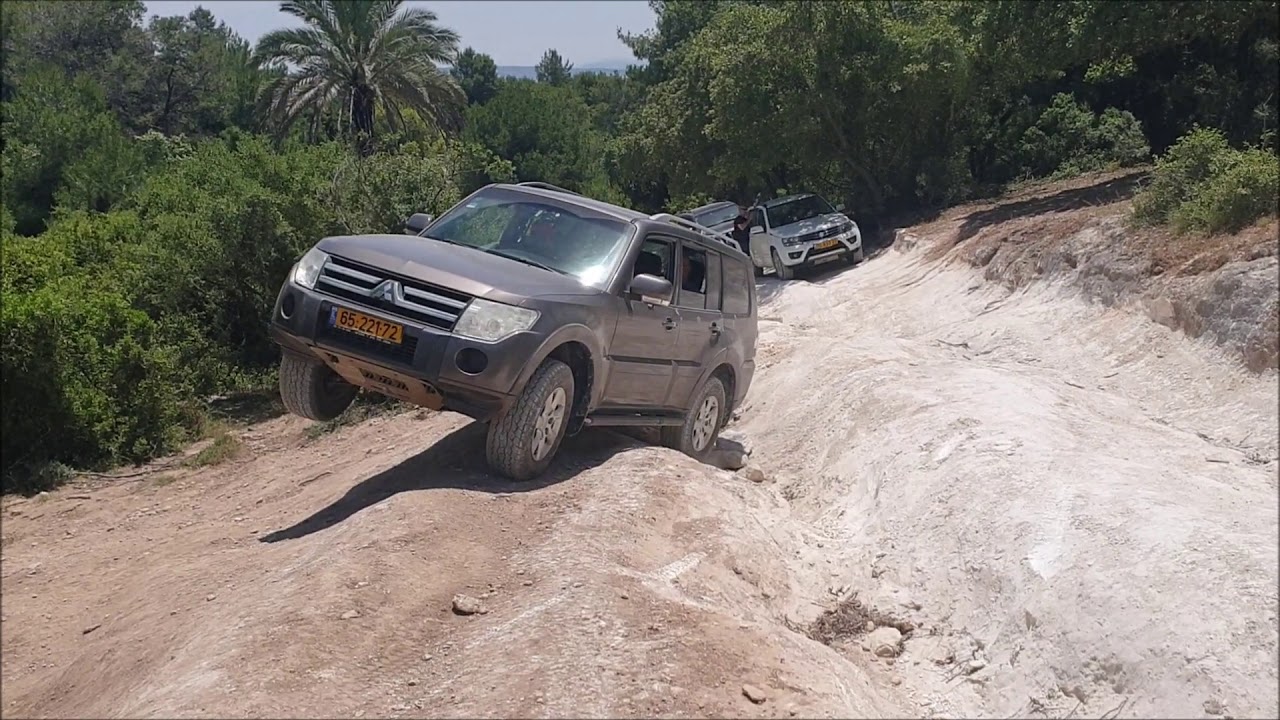 mitsubishi pajero vs grand vitara vs land cruiser off road test הצלבות הר חורשן גרנד ויטרה פאג'רו