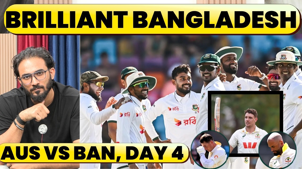 🔴AUSTRALIA VS BANGLADESH, DAY 4: CAM GREEN CENTURY, AUS ALL OUT. HISTORIC WIN LOADING, BANGLA TIGERS