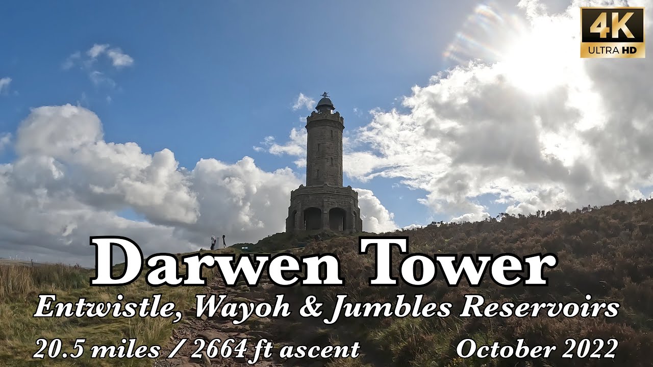 Darwen Tower & 3 Reservoirs | 4K | October 2022