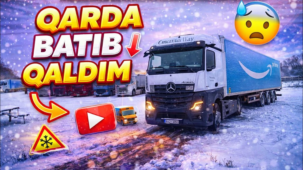 Qarda Batıb Qaldım. 4K