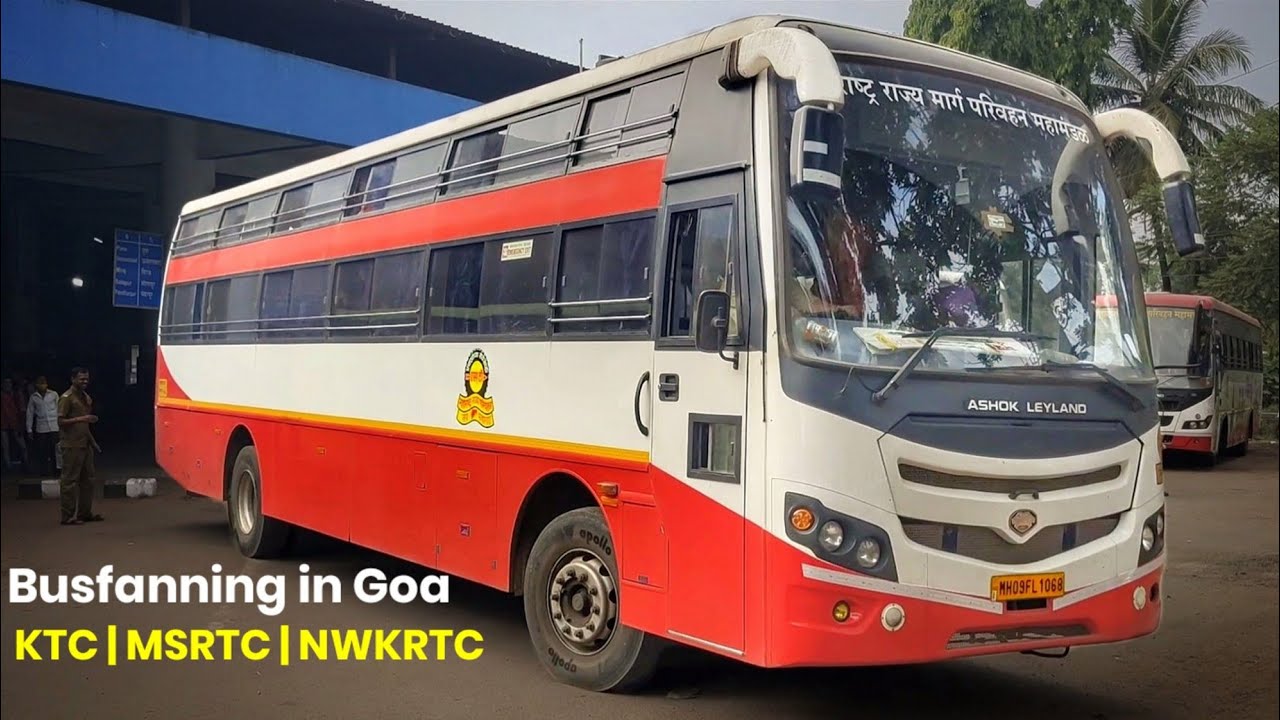 Busfanning in Goa | Panaji Kadamba Bus stand | Interstate buses KTC NWKRTC MSRTC seater sleeper bus