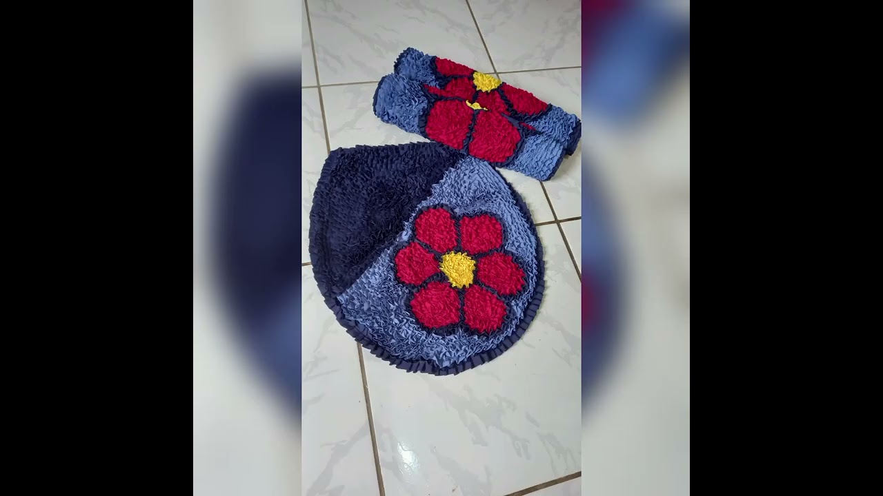 Modelos de jogos de banheiro de frufru 🥰❤️💙💜🤎💚 #frufru #artesanato #empreendernoartesanato #arte 