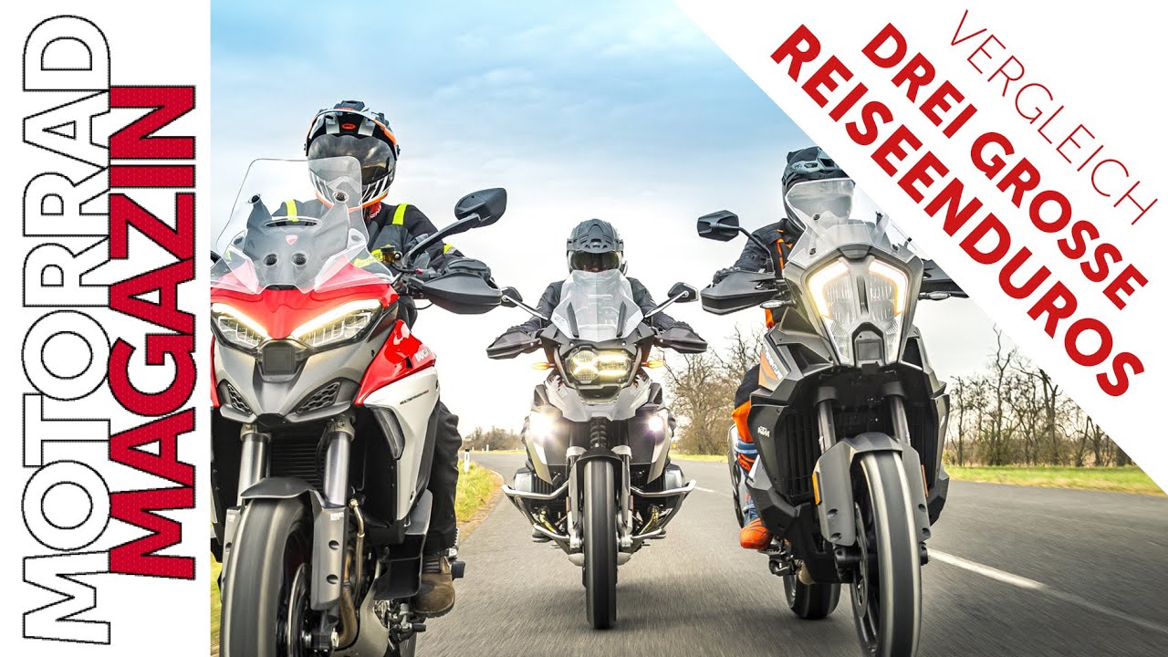 Vergleich Ducati Multistrada V4, KTM Super Adventure und BMW R 1250 GS - Starke Reiseenduros im Test