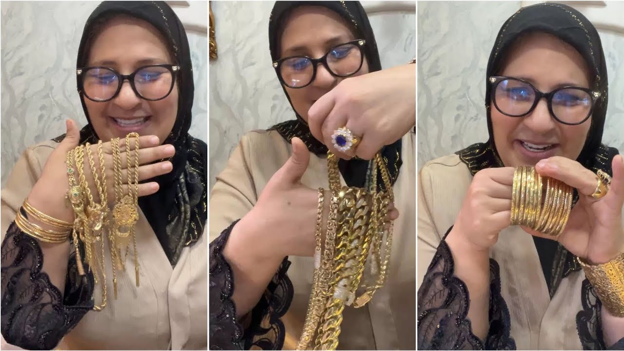 اخر مكاين في هميزات الذهب اليوم كلشي يلبس الذهب عند مجوهرات إيمان bijoux imane