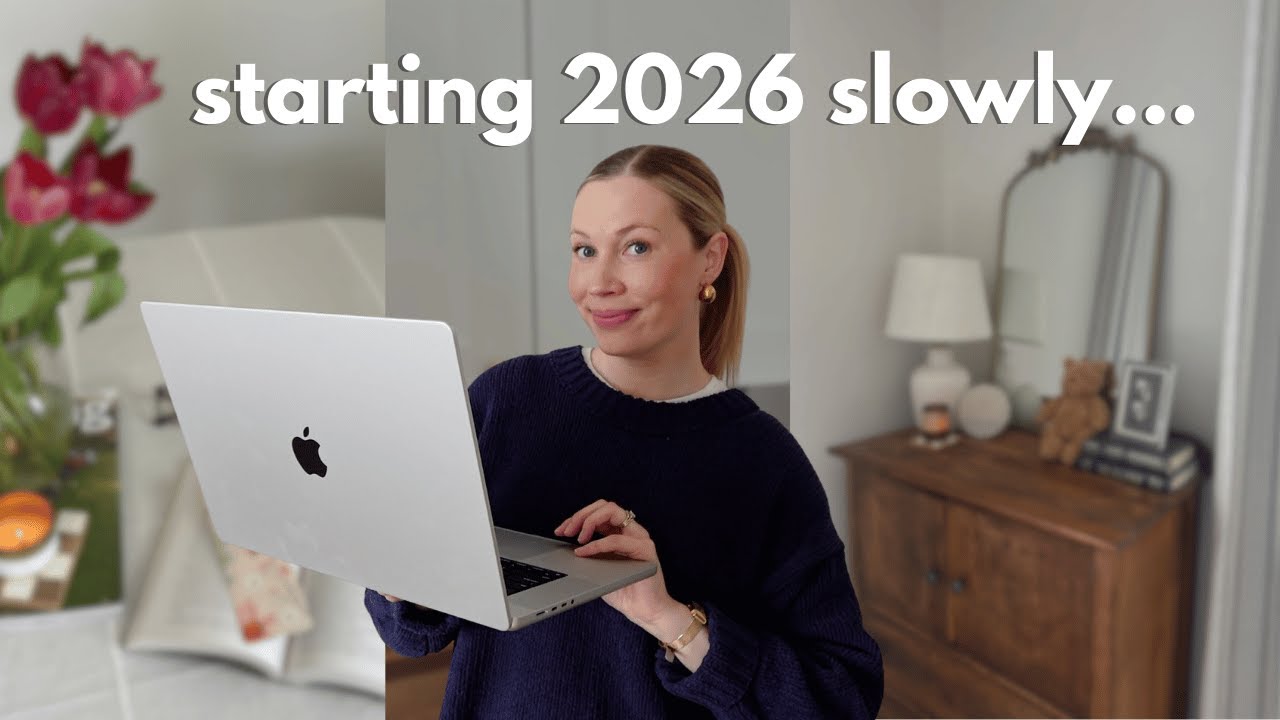 Une douce remise &agrave; z&eacute;ro pour 2026 ✨ | Objectifs, r&eacute;flexion et un d&eacute;marrage d'ann&eacute;e en douceur