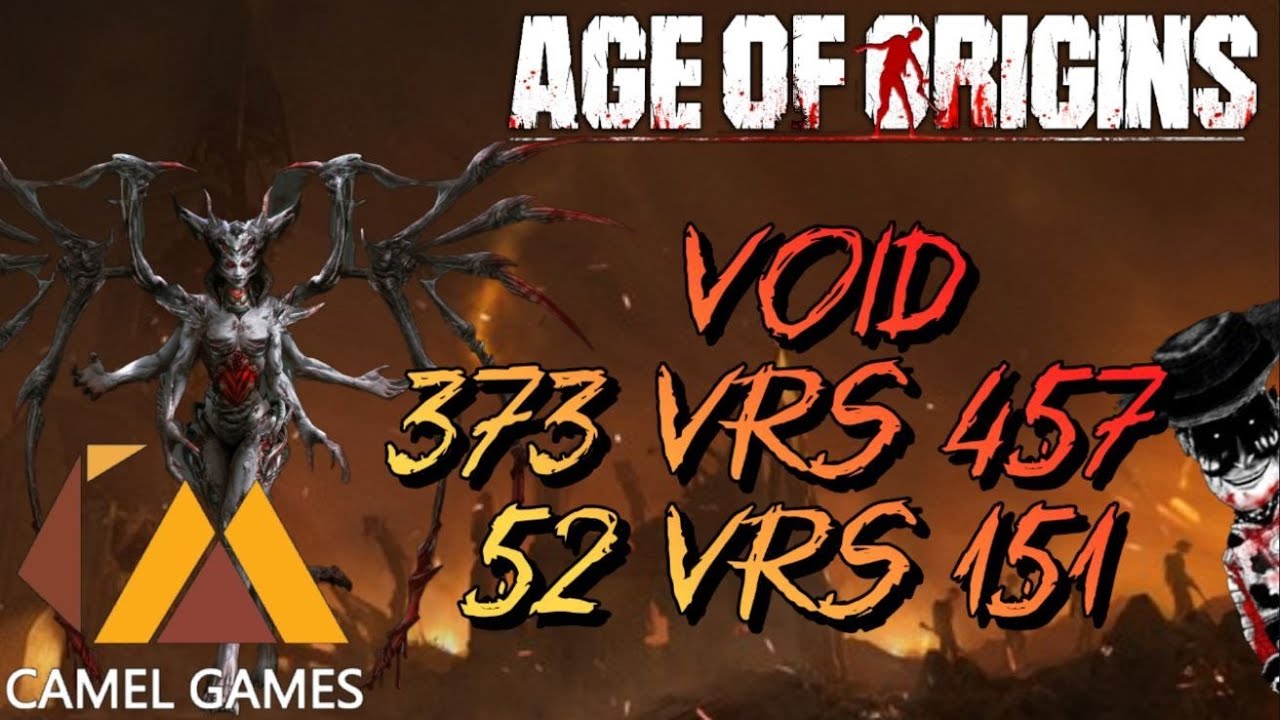 Void 373 vrs 457/ 52 vrs 151 #aoo #ageoforigins #aoovets #gaming #ageofzorigins