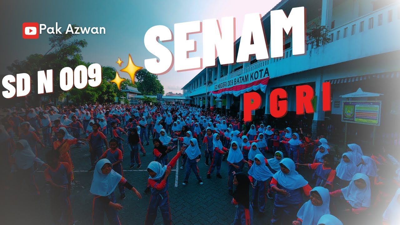 Senam PGRI bersama Warga SD NEGERI 009 BATAM KOTA