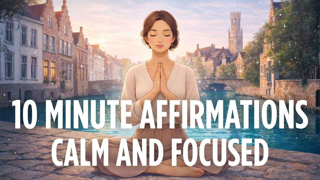 10 Minute Affirmations for Calm & Focus | 528 Hz Healing Frequency