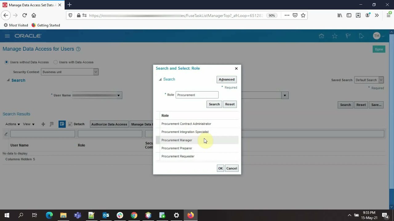 Назначение подразделения закупок в Oracle Fusion || Создание агента по закупкам в Oracle Fusion